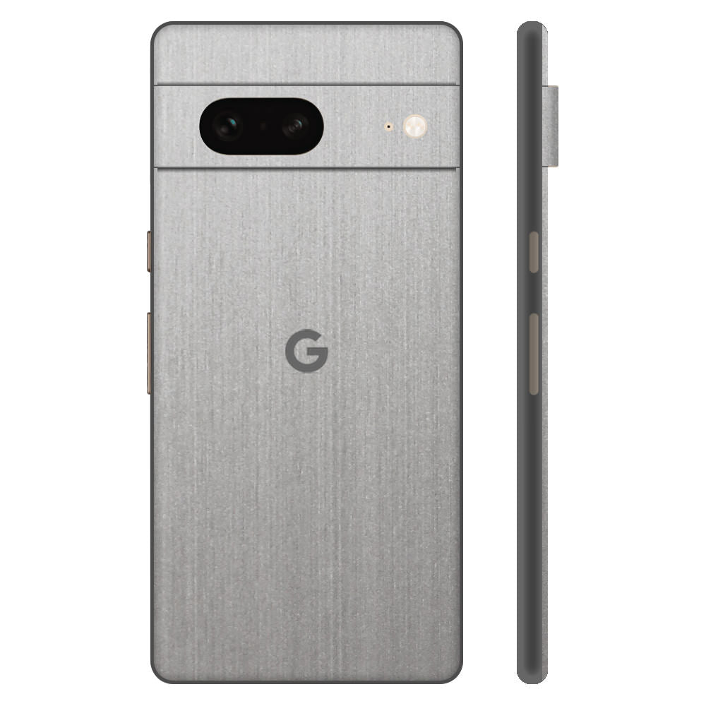 Pixel7a シルバーブラッシュメタル 背面カバー