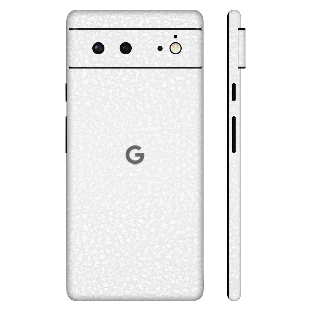 Pixel6 Pro White Leather Full Surface Cover